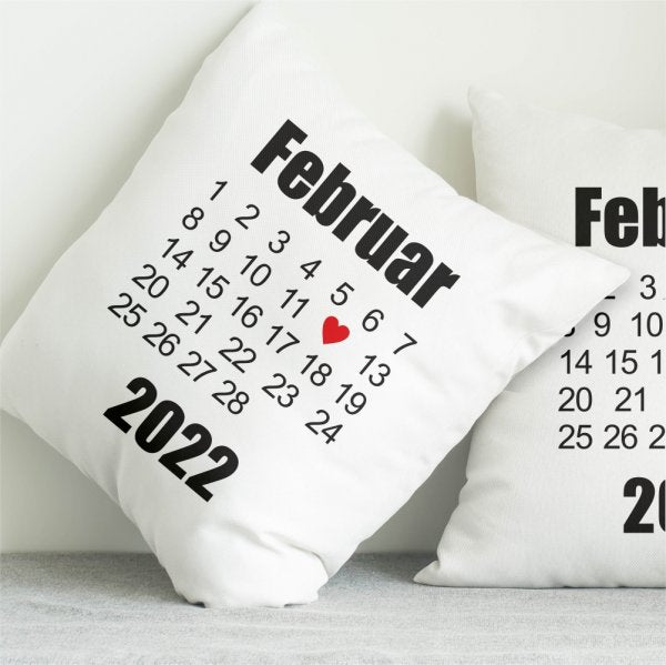 Weißes Kissen Schönster Tag