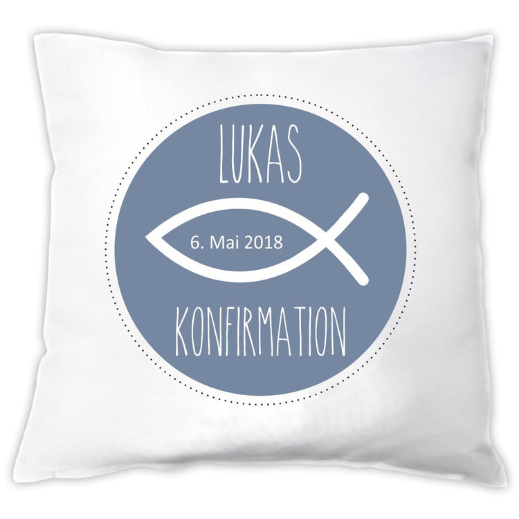 Personalisiertes Kissen Meine Konfirmation / Firmung / Kommunion