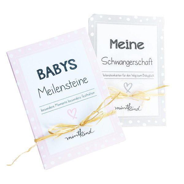 Meilensteinkarten Junior rosa