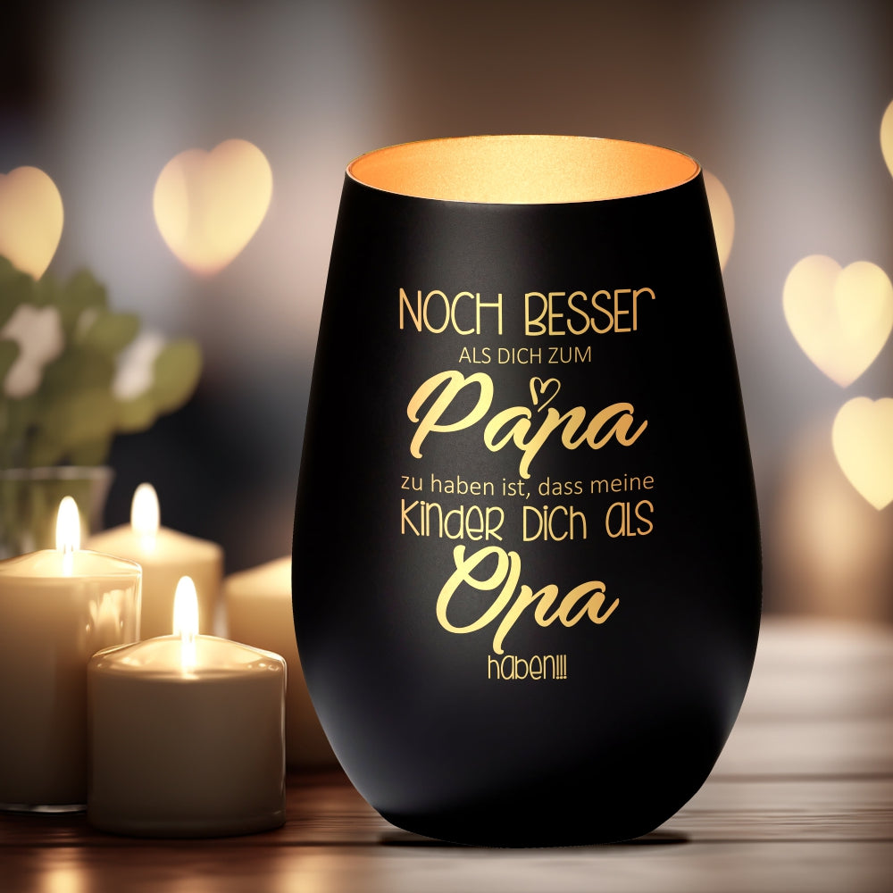 Noch Besser Als Dich Zum Papa Zu Haben Windlicht "Noch Besser Dich zum Papa zu haben…"