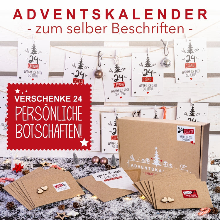 Adventskalender Paar Edition (zum selber beschriften)