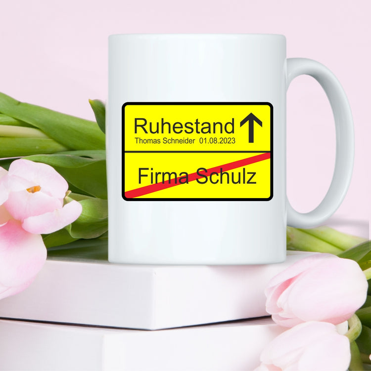 Tasse Ruhestand - personalisiert