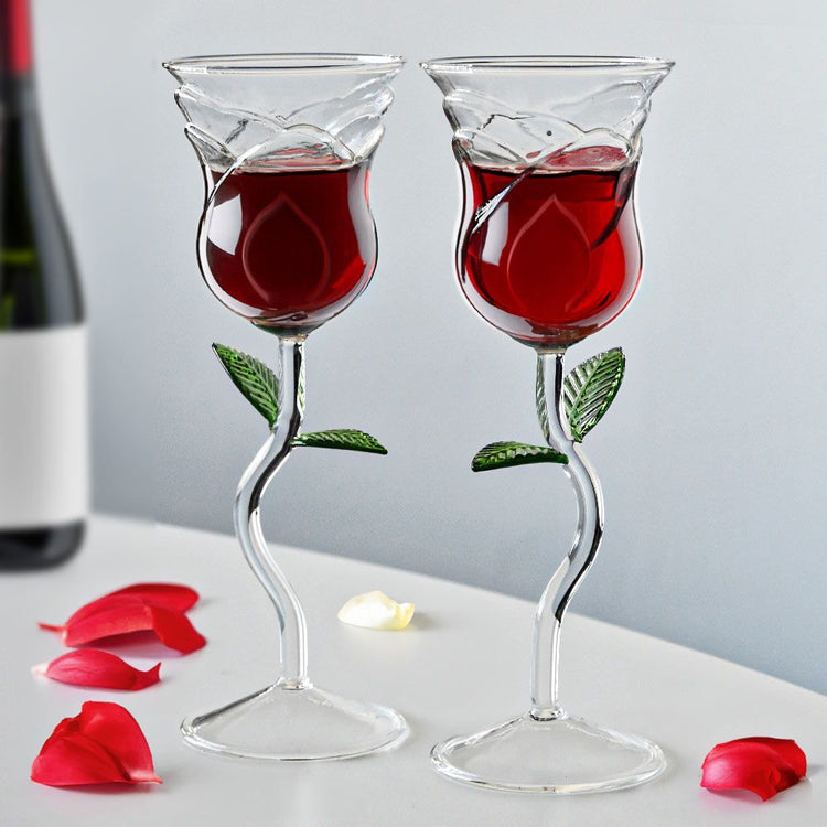 Weinglas Set Rose