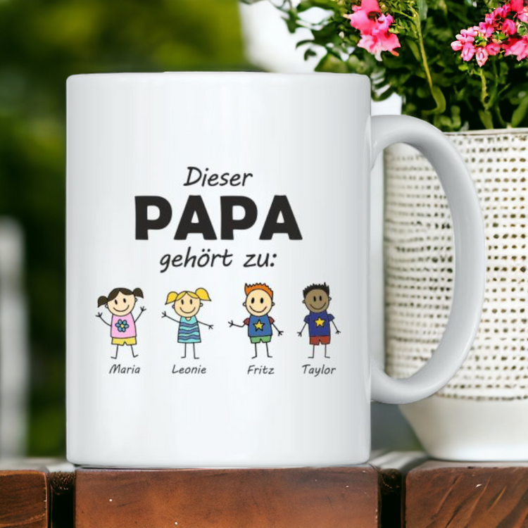 Tasse Dieser Papa gehört zu