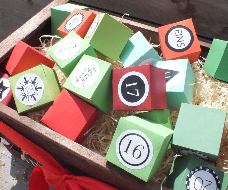 Schachtel-Adventskalender selber machen