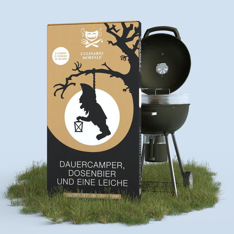 Krimi-Dinner Dauercamper, Dosenbier und eine Leiche