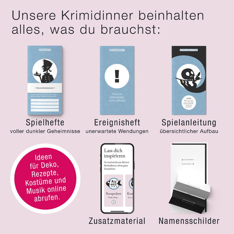 Krimi-Dinner Mord nach Rezept