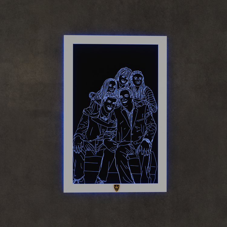 LED-Wandbild in Premium Qualität - Hochzeitserinnerungen