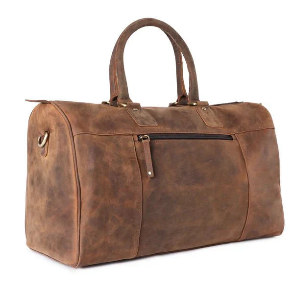 BenBag-Set 4: Gym Tasche Braun (8-teiliges Set, Premium-Leder)