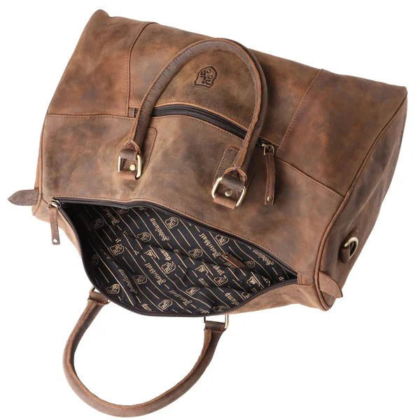 BenBag-Set 4: Gym Tasche Braun (8-teiliges Set, Premium-Leder)