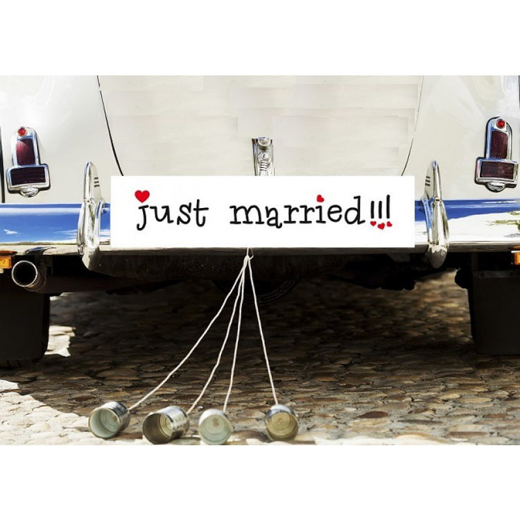 Autokennzeichen & Deko Schild just married!!!