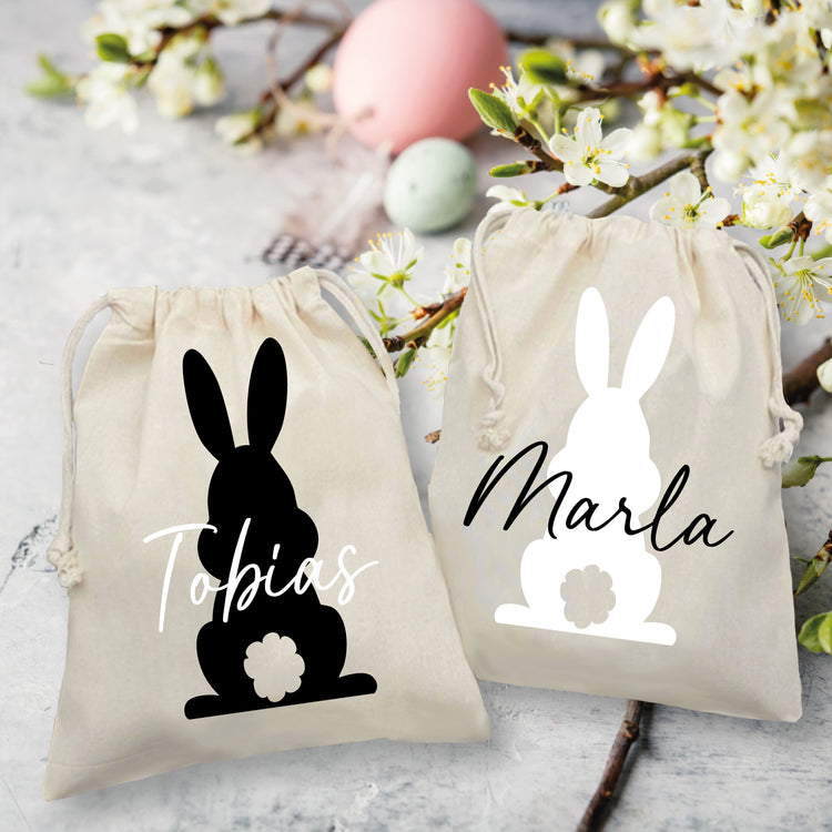 Osterbeutel Hase mit Wunschname