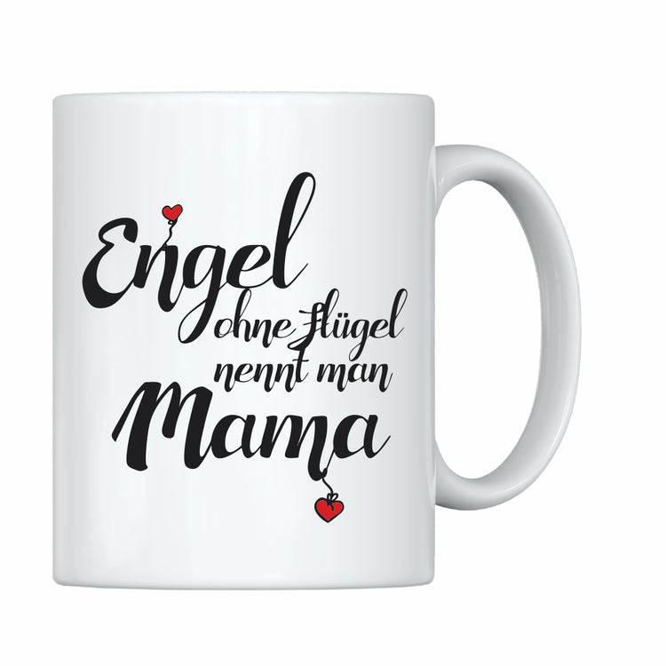 Geschenkset Engel ohne Flügel nennt man Mama (Kissen & Tasse)
