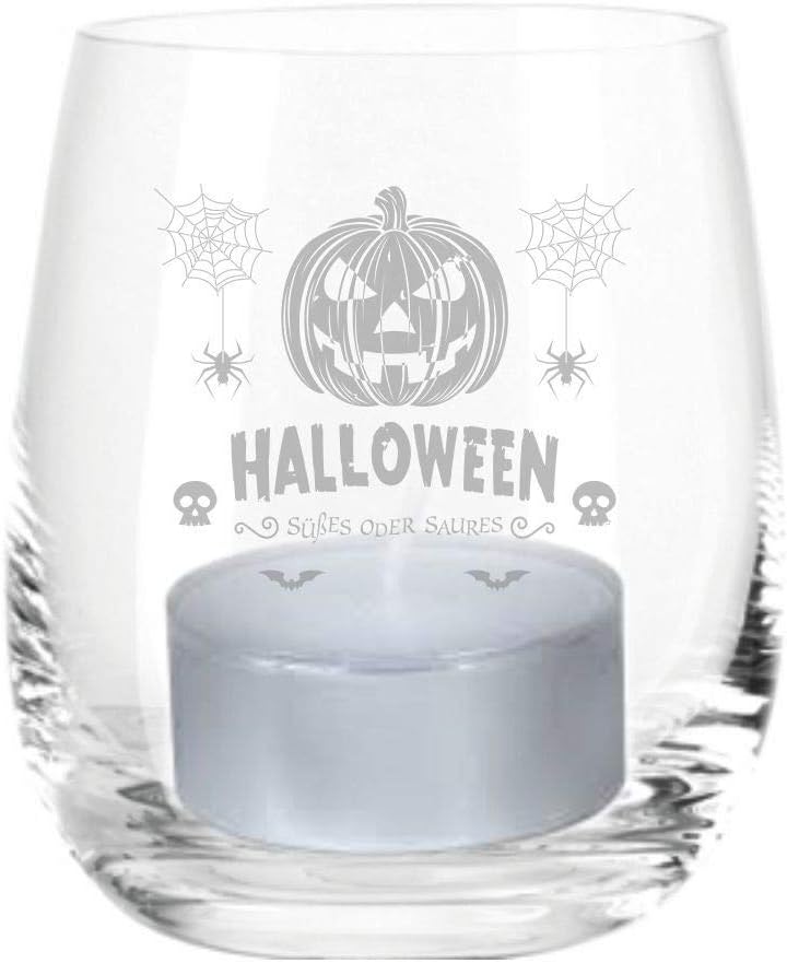 Halloween Windlicht Süßes oder Saures