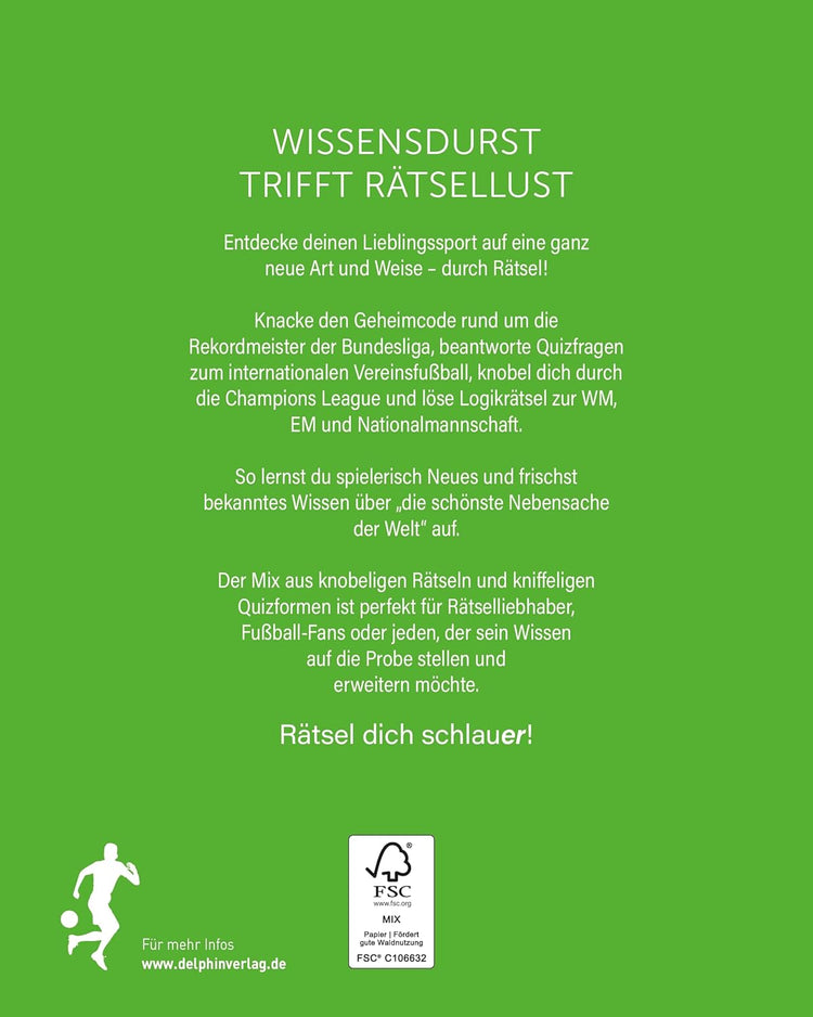 Fußball Wissen in Rätseln: Rätselbuch für Erwachsene