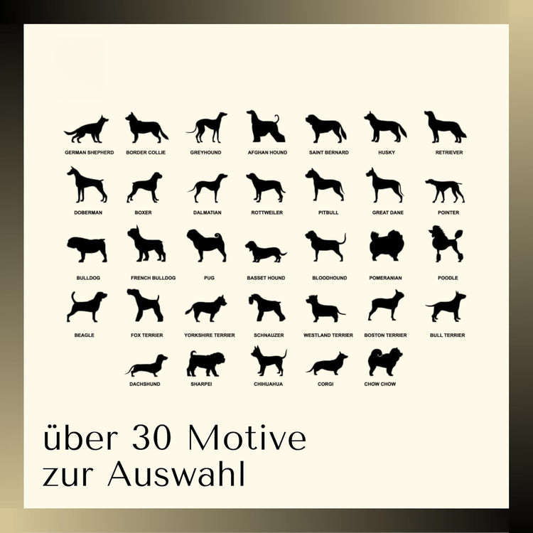 Personalisiertes Windlicht Für immer in unseren Herzen - Hund - Trauerlicht