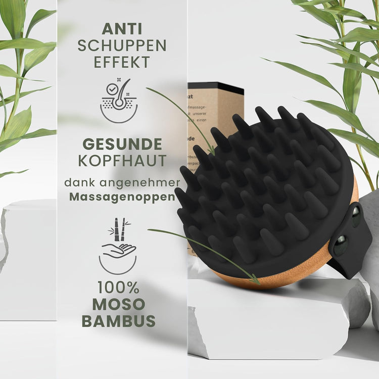 Kopfhaut Massagebürste (Anti-Schuppen Effekt) - Wellness Geschenk