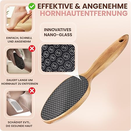 Hornhautentferner - 100% plastikfrei Hornhautfeile - Wellness Geschenk