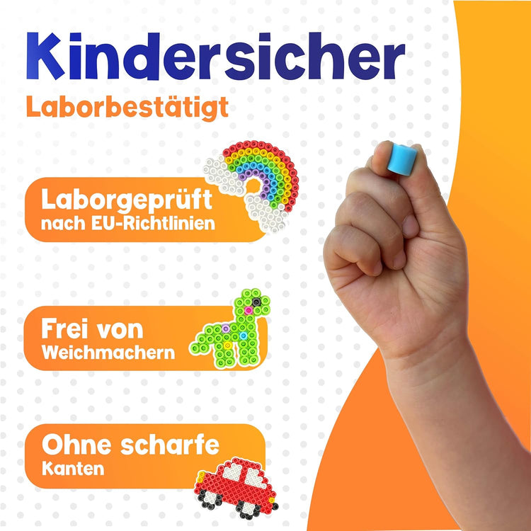 1500x Bügelperlen Groß in 10 tollen Farben