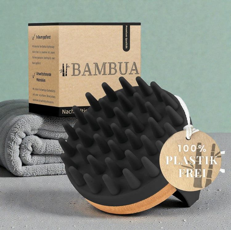 Kopfhaut Massagebürste (Anti-Schuppen Effekt) - Wellness Geschenk