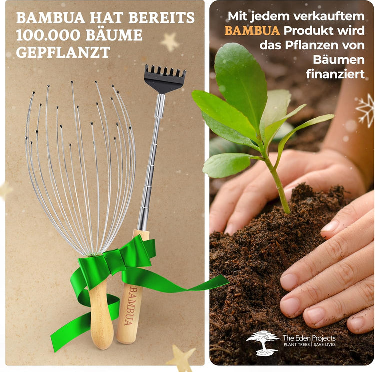 Geschenkset für Massage und Entspannung - Kopfmassagegerät & Rückenkratzer