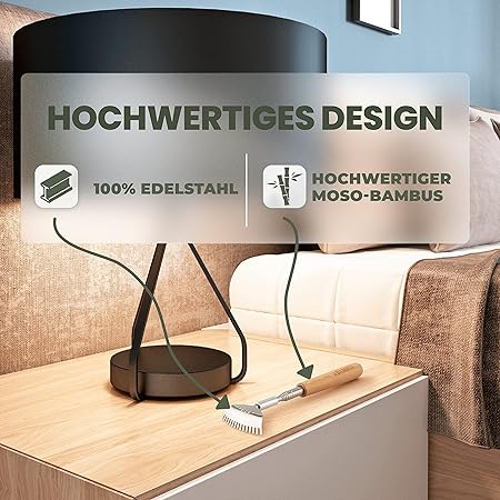 Rückenkratzer Ausziehbar - inklusive 5 Aufsätze - Wellness-Geschenk