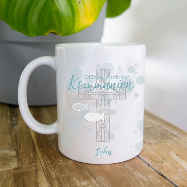Tasse zur Kommunion mit Name
