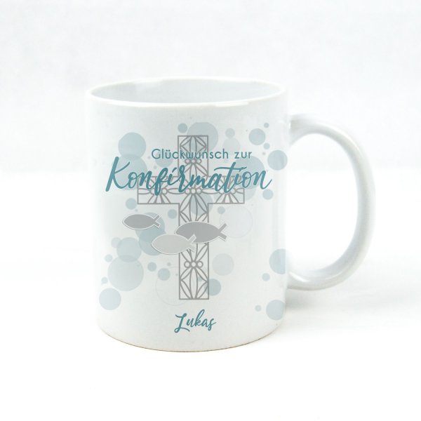 Tasse zur Konfirmation mit Name