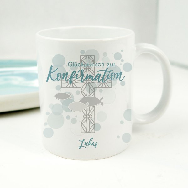 Tasse zur Konfirmation mit Name