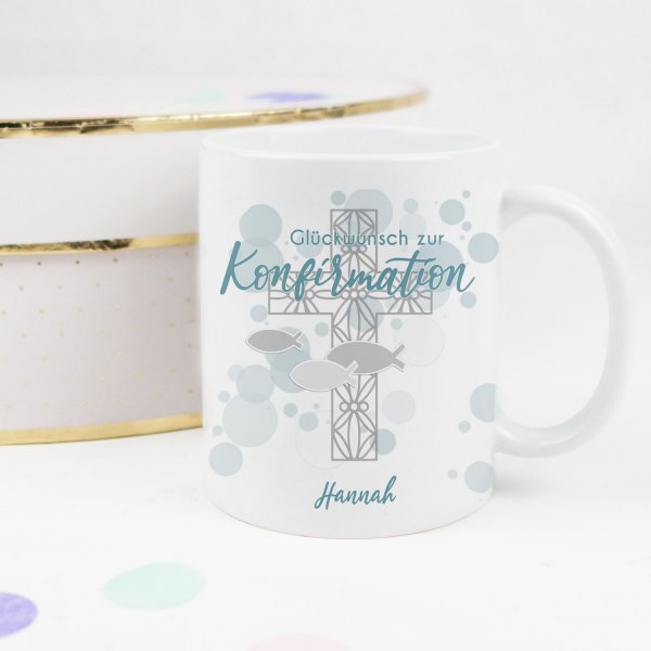 Tasse zur Konfirmation mit Name