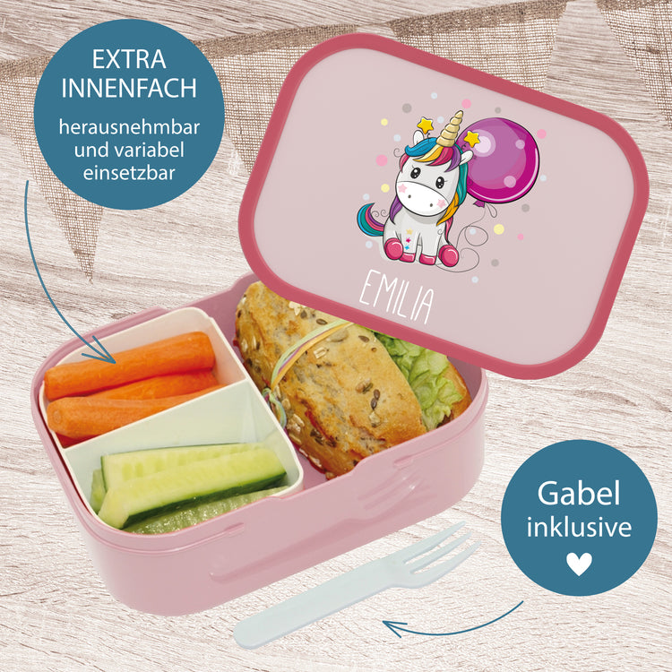 Mepal Brotdose & Trinkflasche  Einhorn