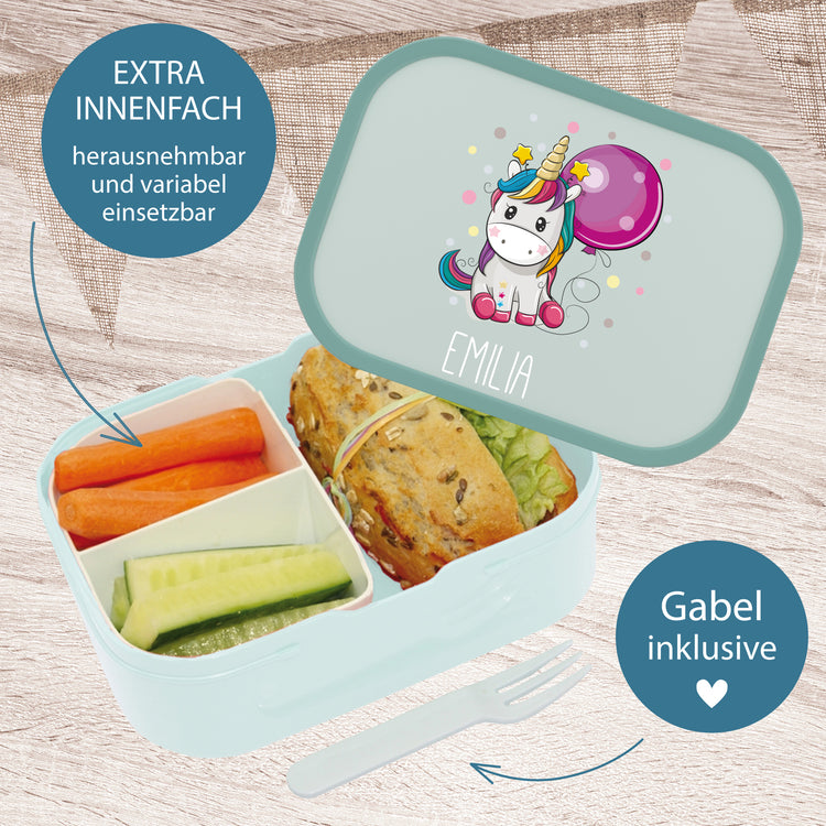 Mepal Brotdose & Trinkflasche  Einhorn