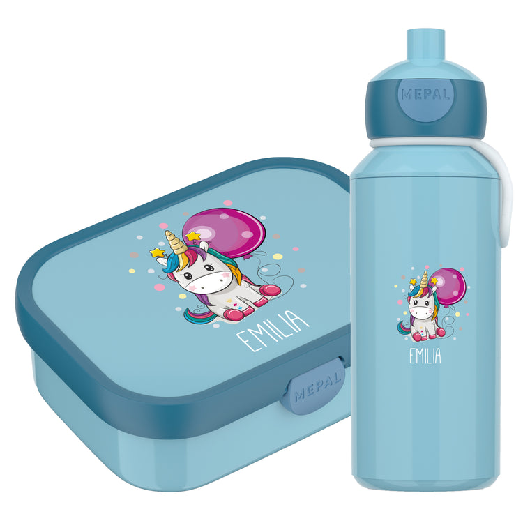 Mepal Brotdose & Trinkflasche  Einhorn