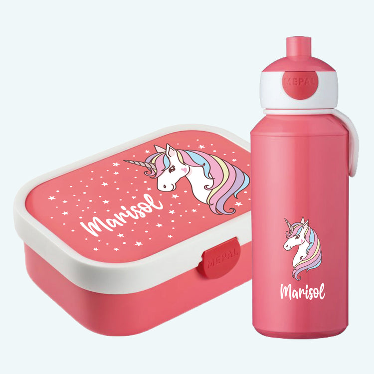 Mepal Brotdose & Trinkflasche  Einhorn