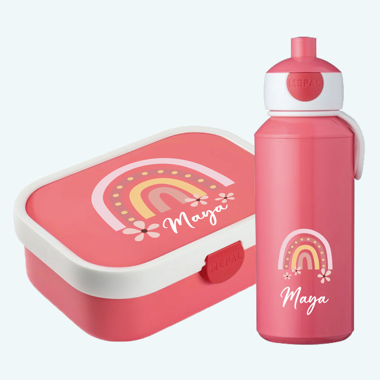 Mepal Brotdose & Trinkflasche Regenbogen