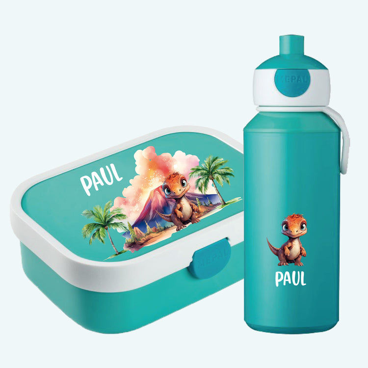 Mepal Brotdose & Trinkflasche Dinos