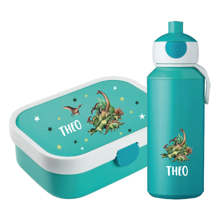 Mepal Brotdose & Trinkflasche Dinos