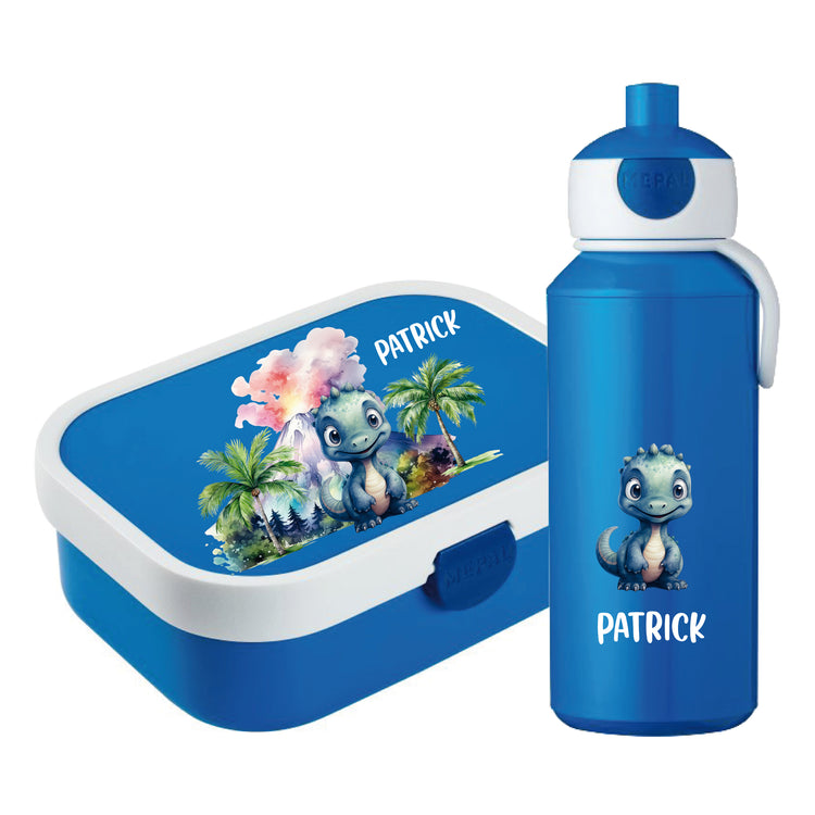 Mepal Brotdose & Trinkflasche Dinos