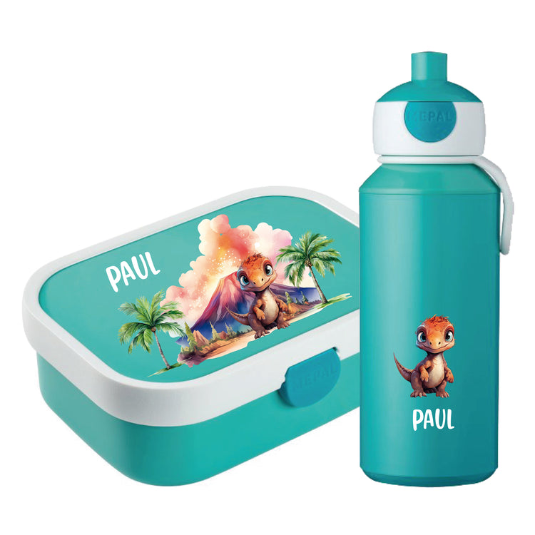 Mepal Brotdose & Trinkflasche Dinos