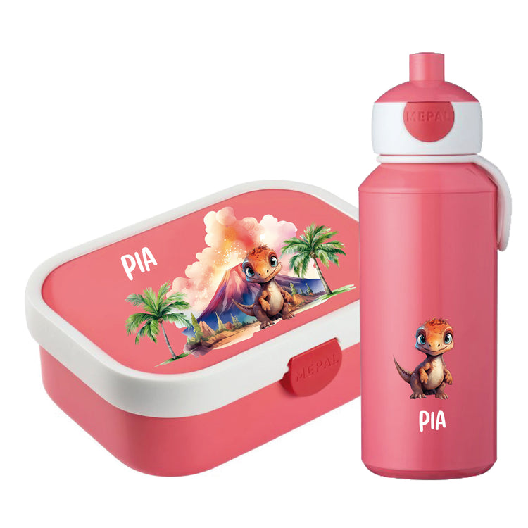 Mepal Brotdose & Trinkflasche Dinos