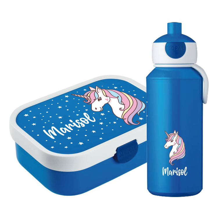 Mepal Brotdose & Trinkflasche  Einhorn