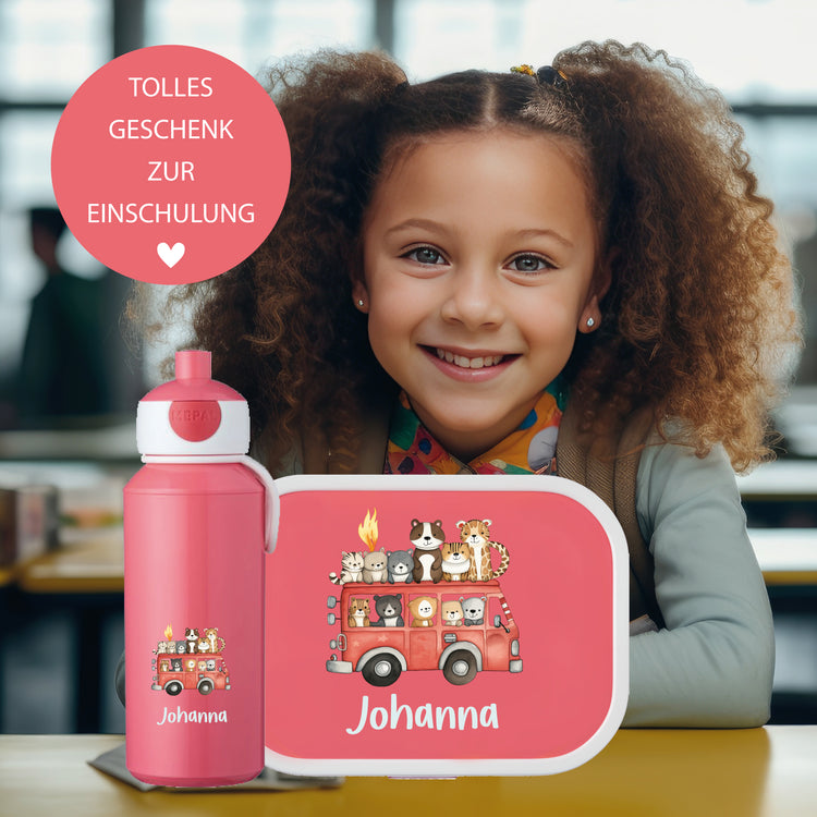 Mepal Brotdose & Trinkflasche Fahrzeuge