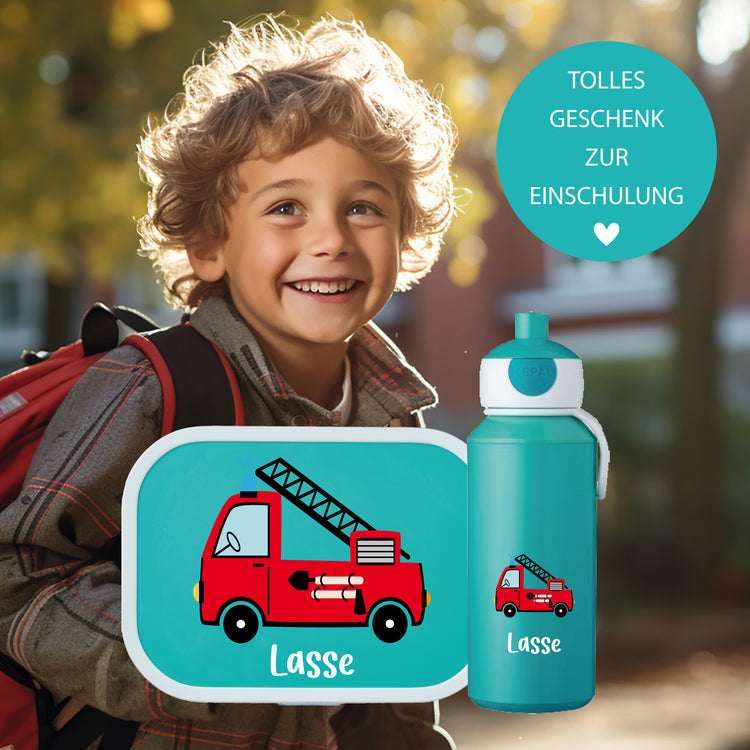 Mepal Brotdose & Trinkflasche Fahrzeuge