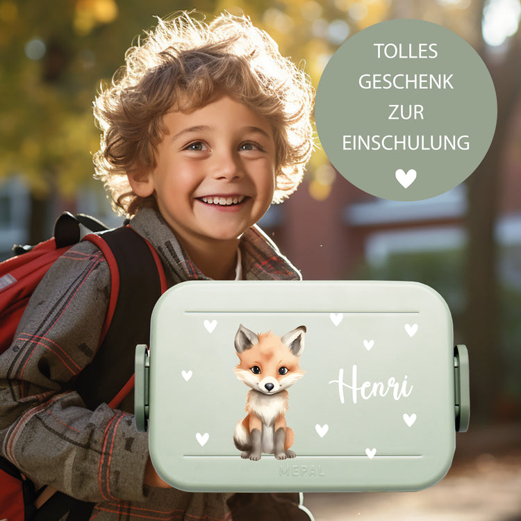 Mepal Lunchbox Midi Tiere mit Herzen