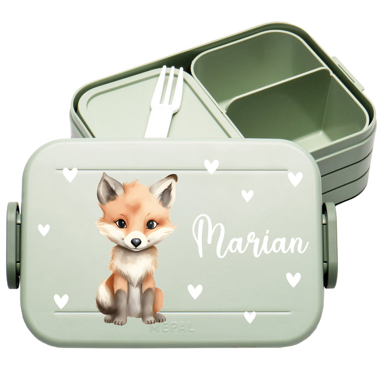 Mepal Lunchbox Midi Tiere mit Herzen