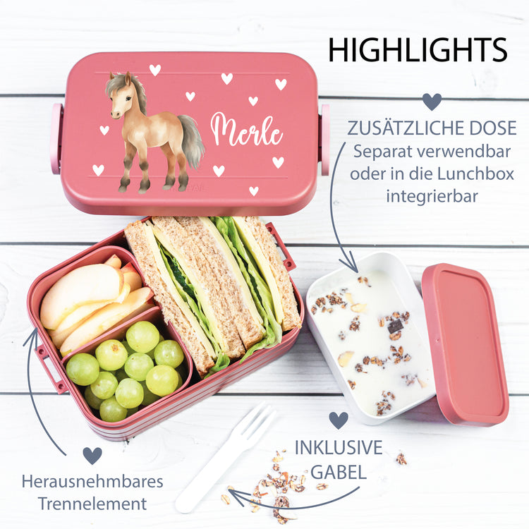 Mepal Lunchbox Midi Tiere mit Herzen