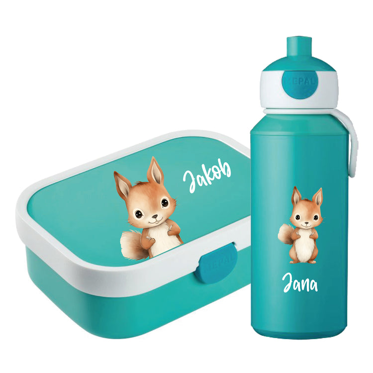 Mepal Brotdose & Trinkflasche Jungle Tiere