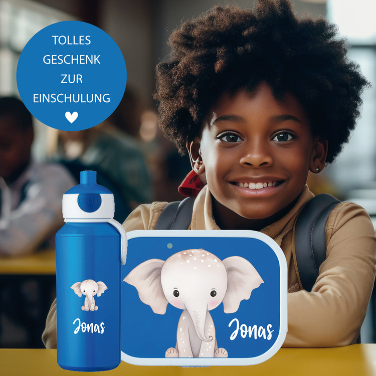 Mepal Brotdose & Trinkflasche Jungle Tiere