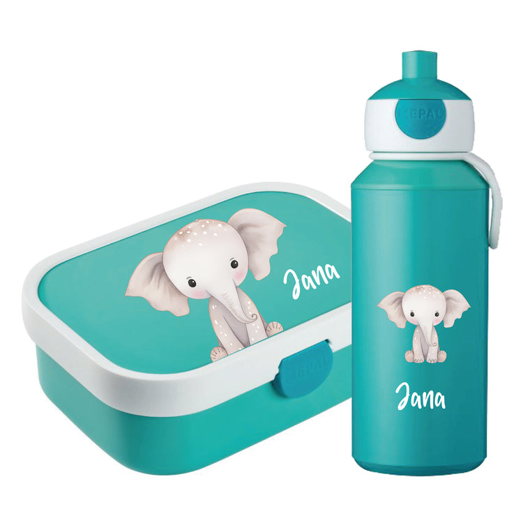 Mepal Brotdose & Trinkflasche Jungle Tiere