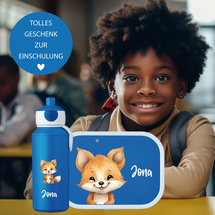 Mepal Brotdose & Trinkflasche Jungle Tiere